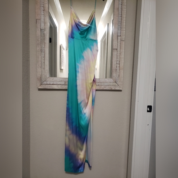 Retrofete Marlene Dress in Multi Tie Dye - Picture 9 of 16